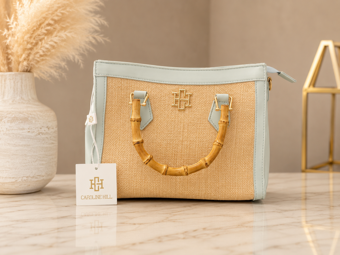 Kennedy Tote Natural Mint